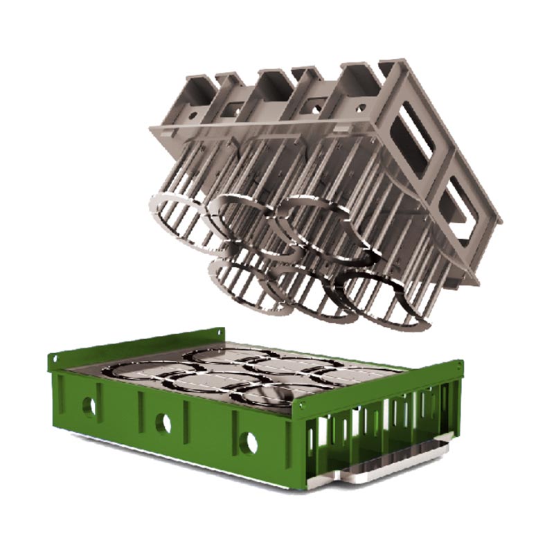 風景コンクリートレンガ型